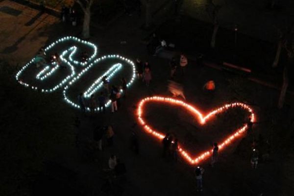 Earth Hour 2012 @ Kypseli, Athens, Greece